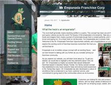 Tablet Screenshot of mrempanadafranchisecorp.com